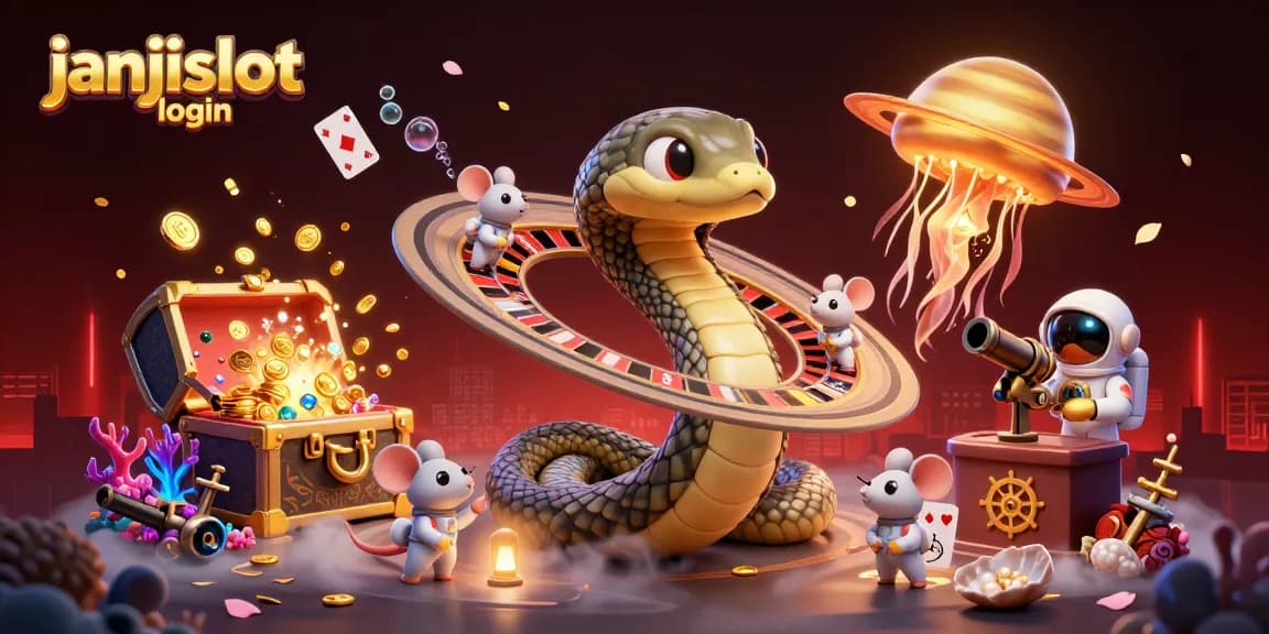 Engage with thrilling gameplay at janjislot login featuring cosmic elements and vibrant visuals.