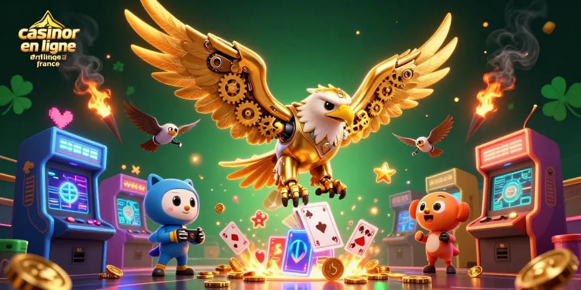 Plongez dans l'univers du meilleur casino en ligne France avec cette illustration captivante.