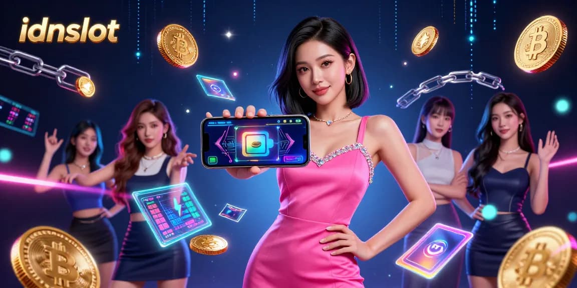 Engage with idnslot's dynamic live dealer experience showcasing crypto and slot themes.