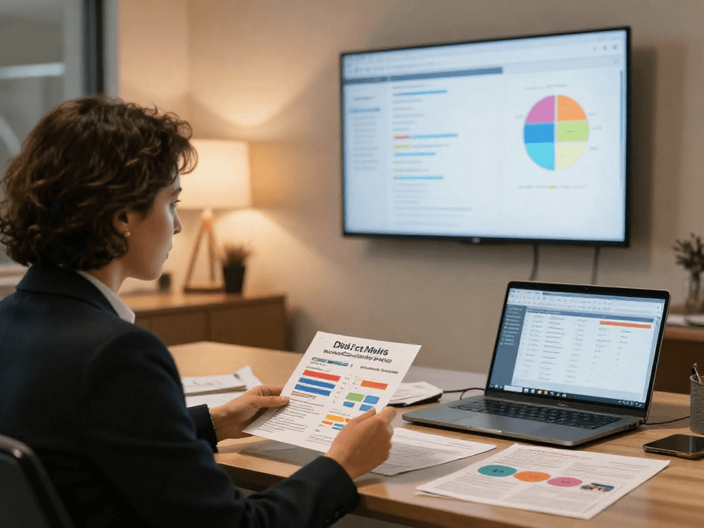 Direct mail for candidates strategy session with campaign analytics and team collaboration.