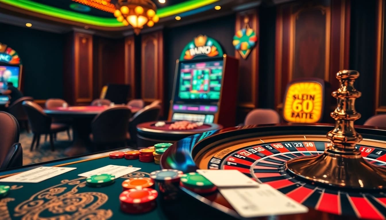 Vivez une expérience de jeu palpitante sur site de casino en ligne avec des tables vibrantes et des machines à sous excitantes.