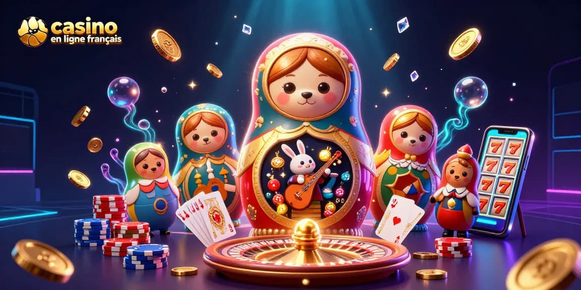Profitez de l'excitation des jeux avec casino en ligne français et des ours matriochka.
