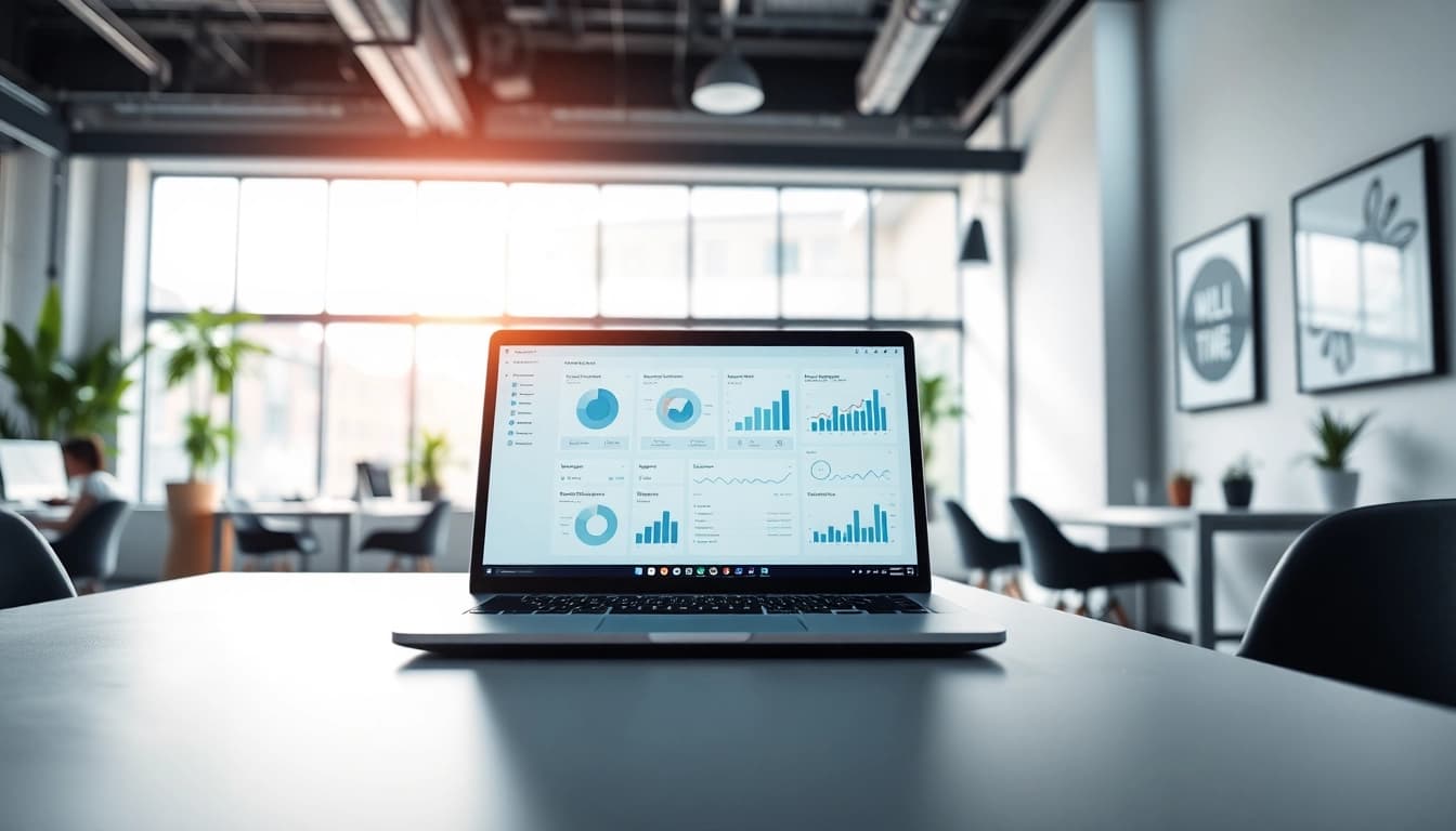 Engage with an ai assistant for enterprise teams in a modern workspace enhancing collaboration.