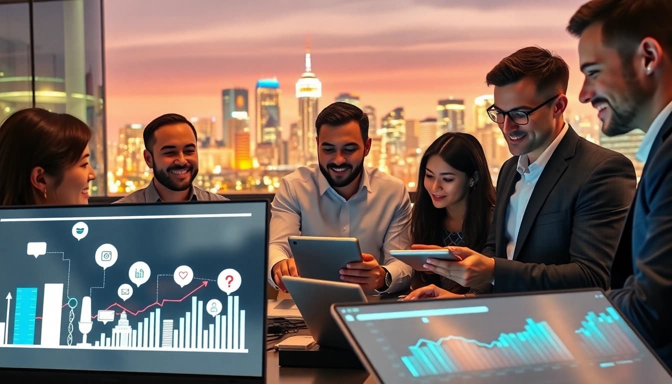 Elevate your social media marketing edmonton strategy with collaborative teamwork and technology.