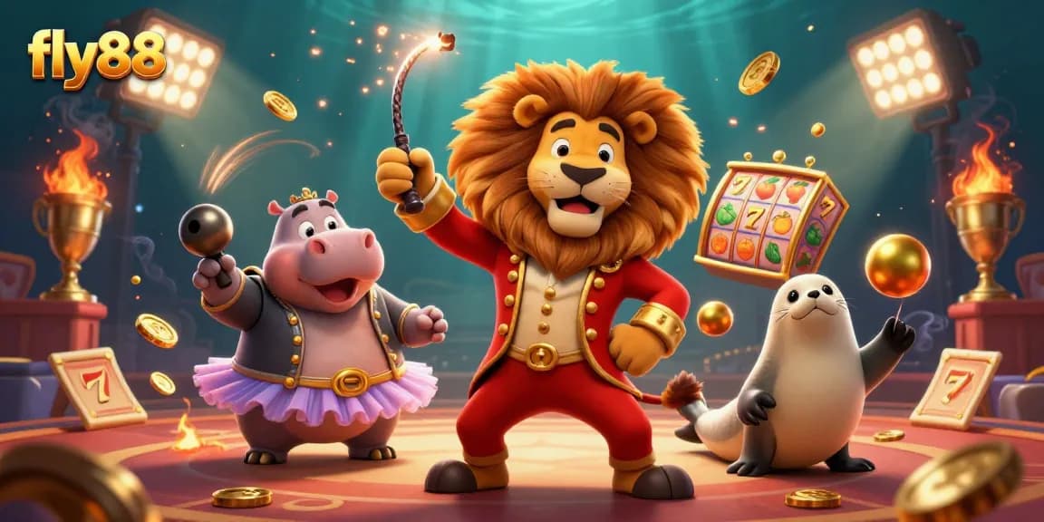 Engage in thrilling gaming adventures at fly88 with dynamic slot reels and vibrant 3D characters.