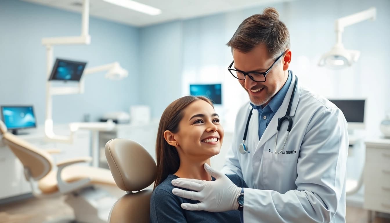 Level orthodontics consultation featuring a caring orthodontist interacting with a patient.