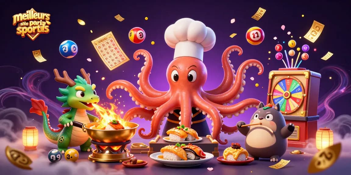 Améliorez vos paris sportifs avec les meilleurs sites de paris sportifs sous un chef sushi octopus.
