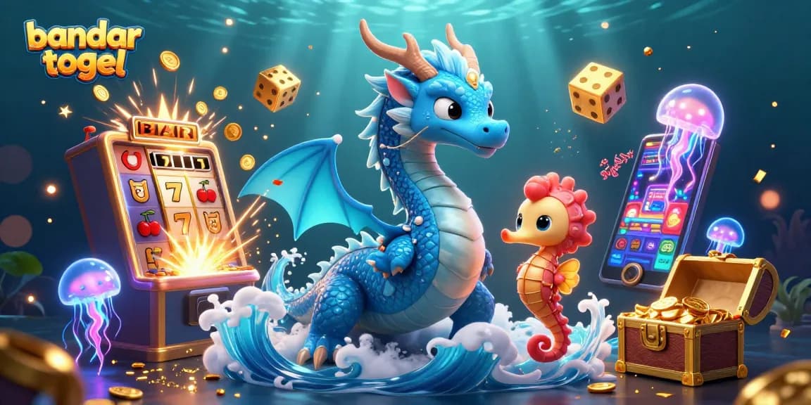 Experience thrilling jackpots with bandar togel in this vibrant and dynamic casino illustration.