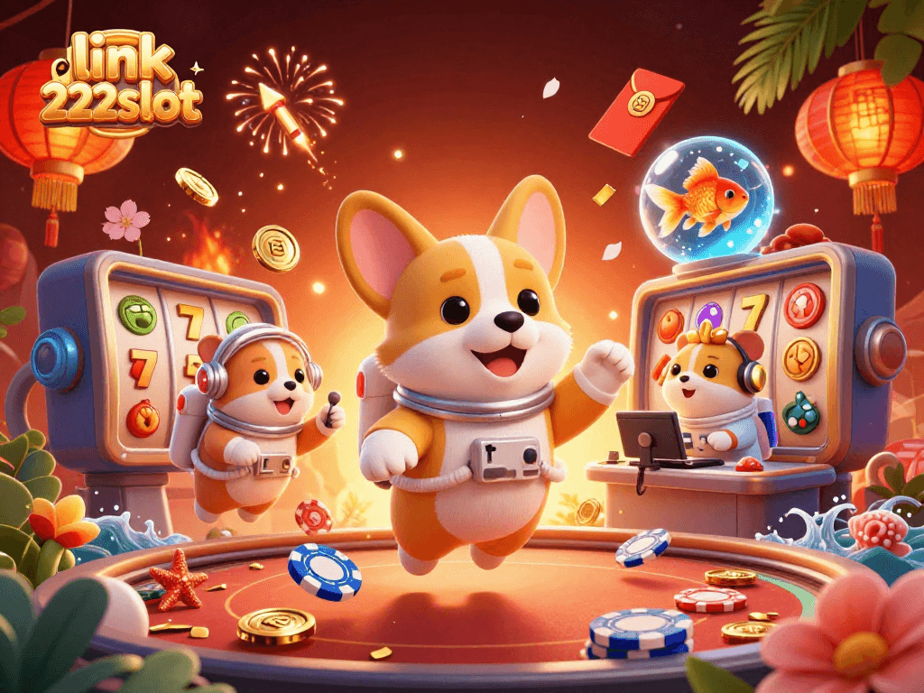 Menangkan permainan di link 222slot dengan slot reels dan jackpot mengelilingi karakter 3D yang imersif.