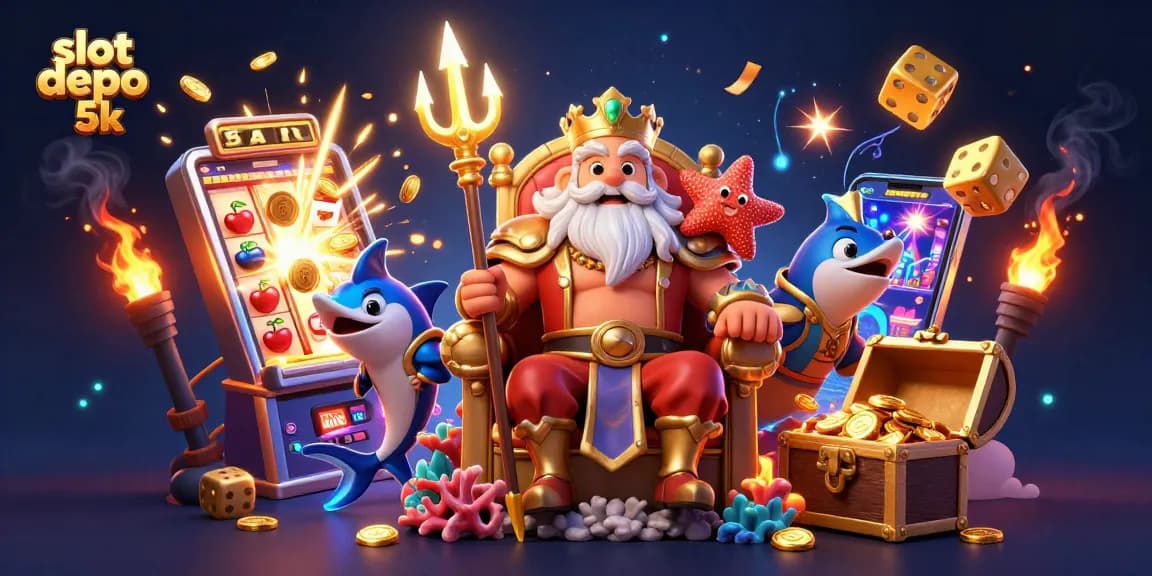 Experience the excitement at slot depo 5k with a dynamic jackpot explosion and winning symbols!