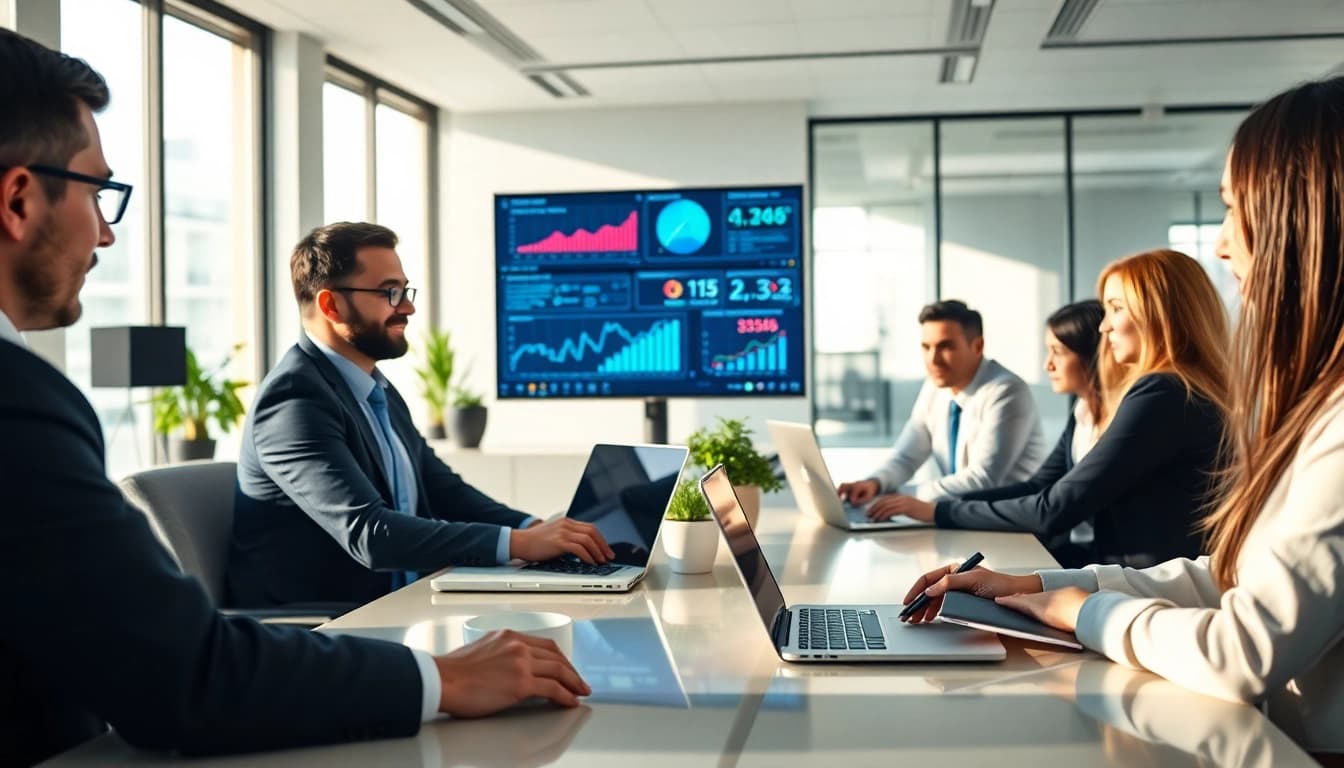 Managed IT services near me offered by a diverse IT team collaborating in a modern office.
