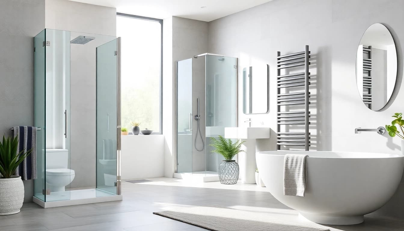 Entdecken Sie hochwertige Produkte von sonni sanitär GmbH in einem eleganten Badezimmerdisplay.
