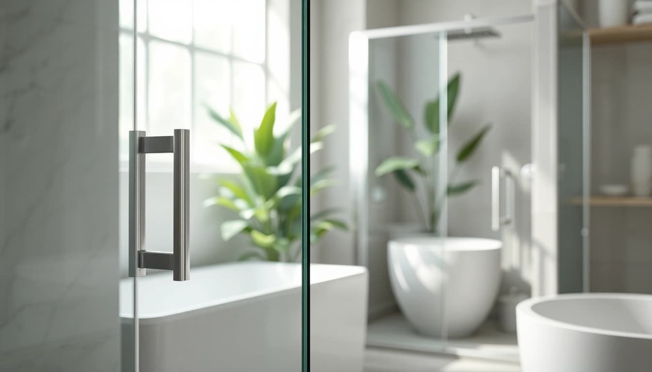 Install semi-frameless shower screens for a sleek and modern bathroom upgrade.