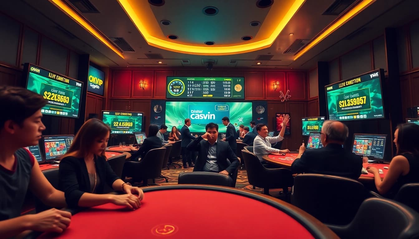 Exciting online gaming experience at okvipwin.live featuring live casino games.