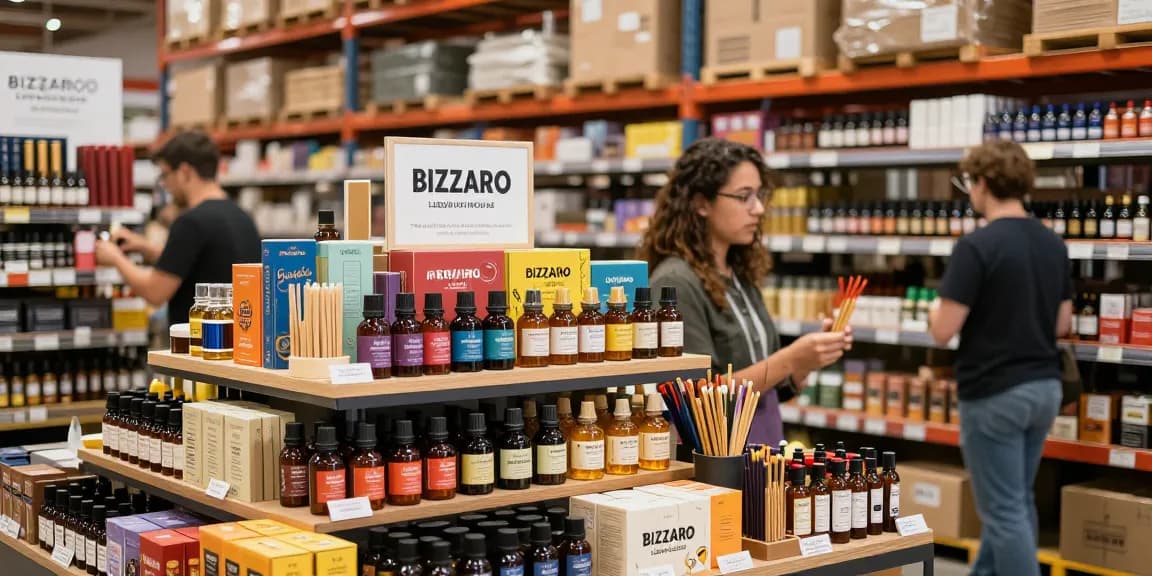 Bizzaro liquid incense wholesale products displayed in an inviting e-commerce setting, showcasing quality and variety.