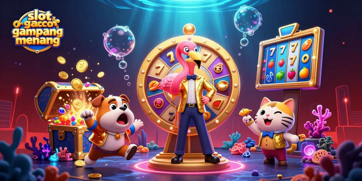 Menangkan slot gacor gampang menang saat bermain dengan karakter kartun 3D yang penuh semangat.