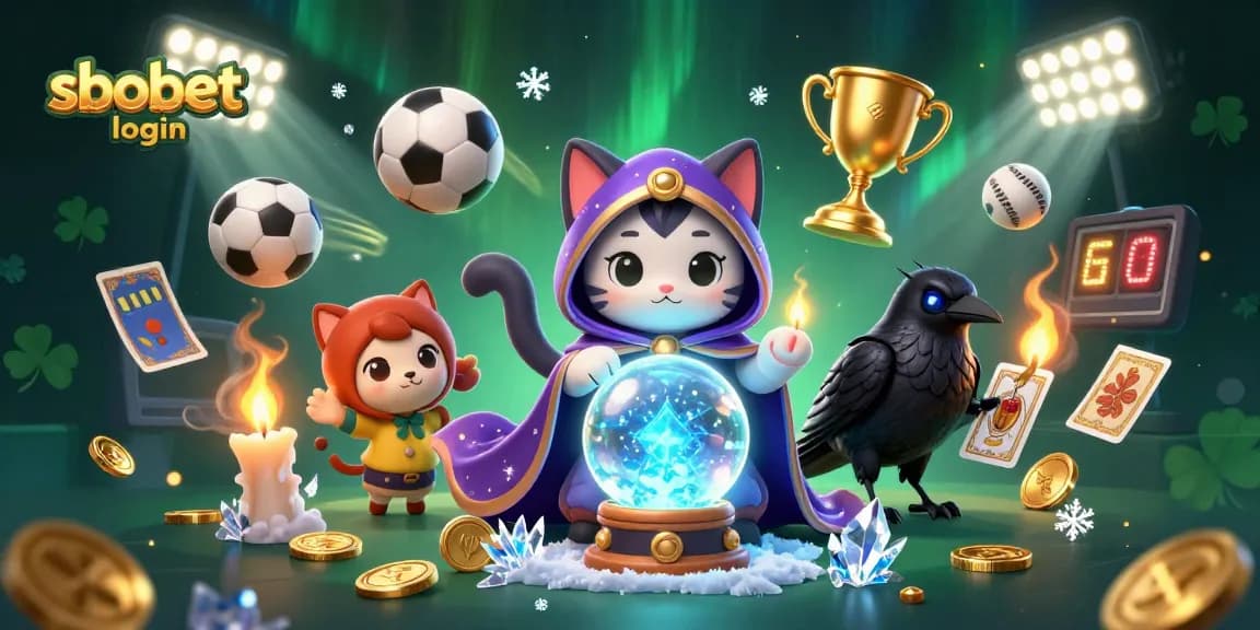 Place your bets and enjoy sbobet login with this vibrant 3D casino scene, filled with sports elements.
