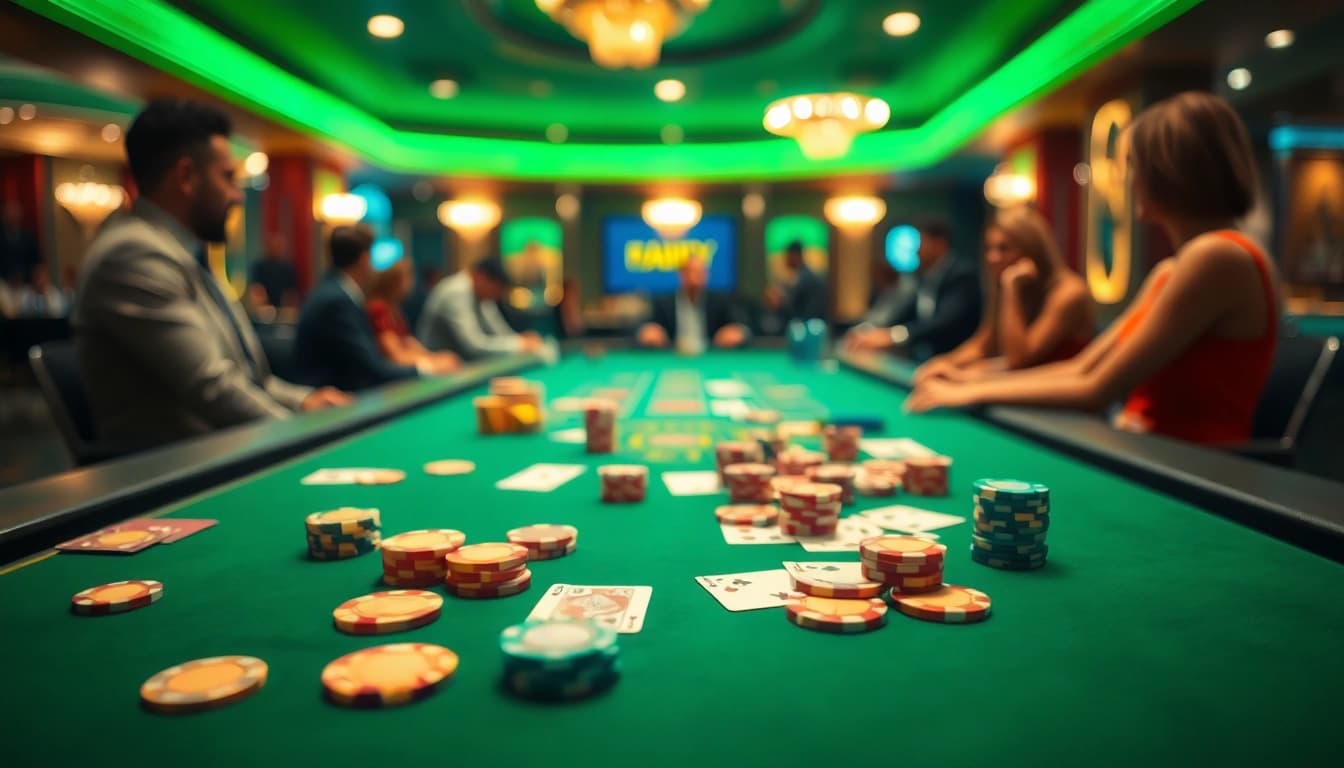 Menangkan pengalaman seru di www.comedimagrirek.com/dimagrire-in-pochi-giorni dengan poker chips dan kartu di meja kasino.