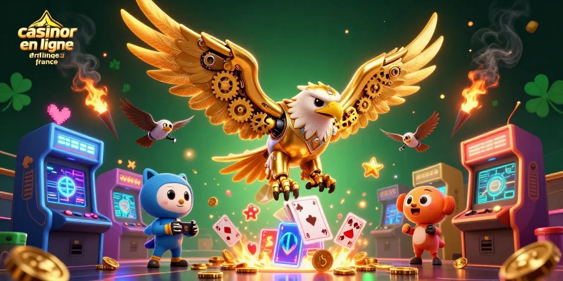 Plongez dans l'univers du meilleur casino en ligne France avec cette illustration captivante.