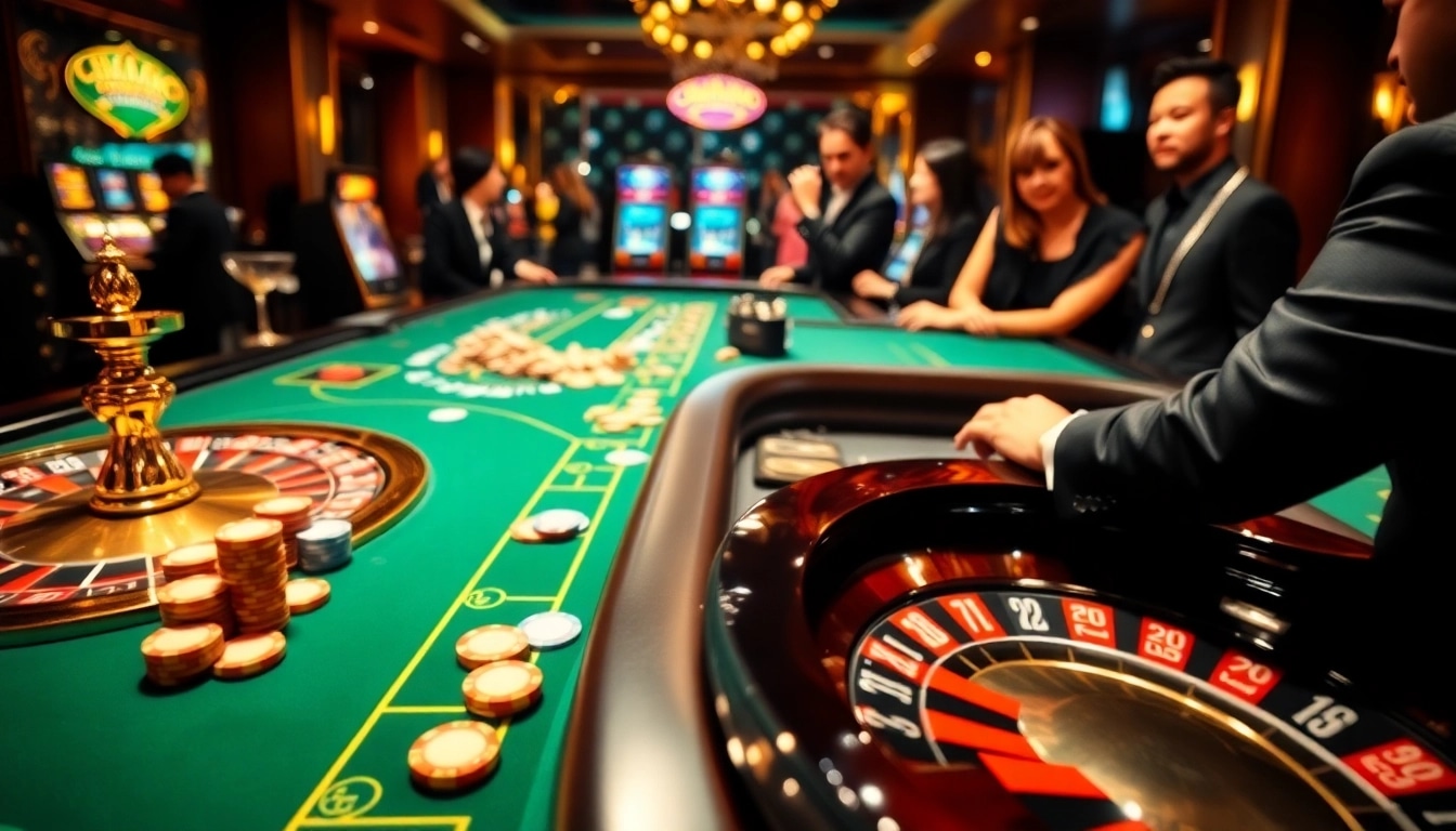 Vivez l'excitation des meilleurs casinos en ligne avec des tables vibrantes et des roues de roulette tournantes.
