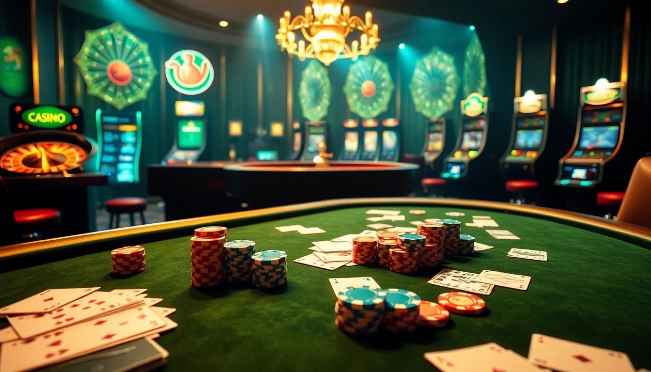 Interagissez avec un site de casino en ligne présentant des tables de poker dynamiques et des machines à sous passionnantes.