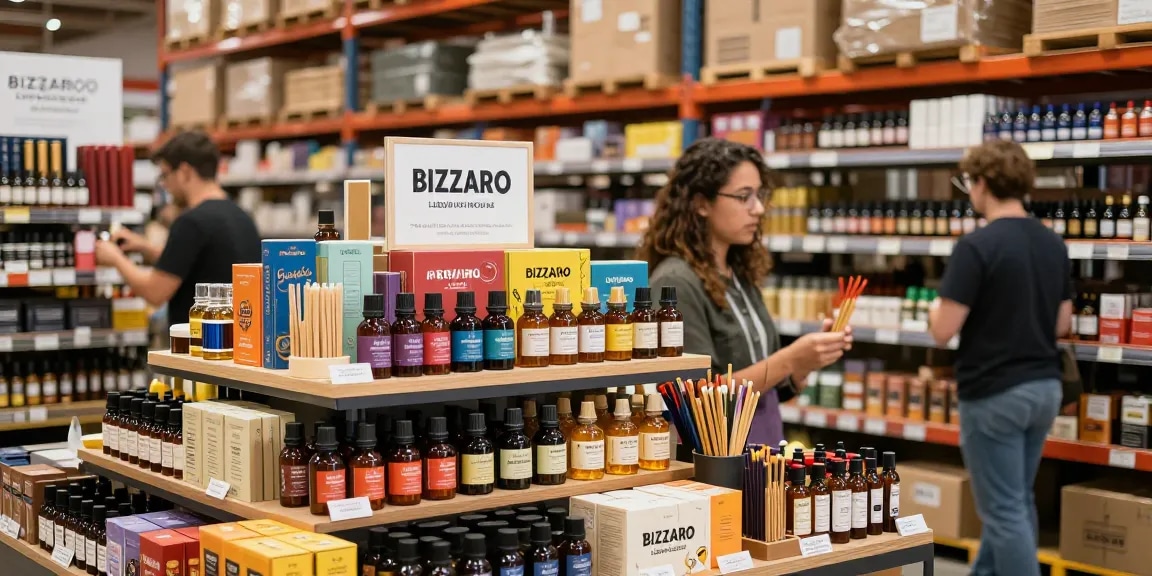 Bizzaro liquid incense wholesale products displayed in an inviting e-commerce setting, showcasing quality and variety.