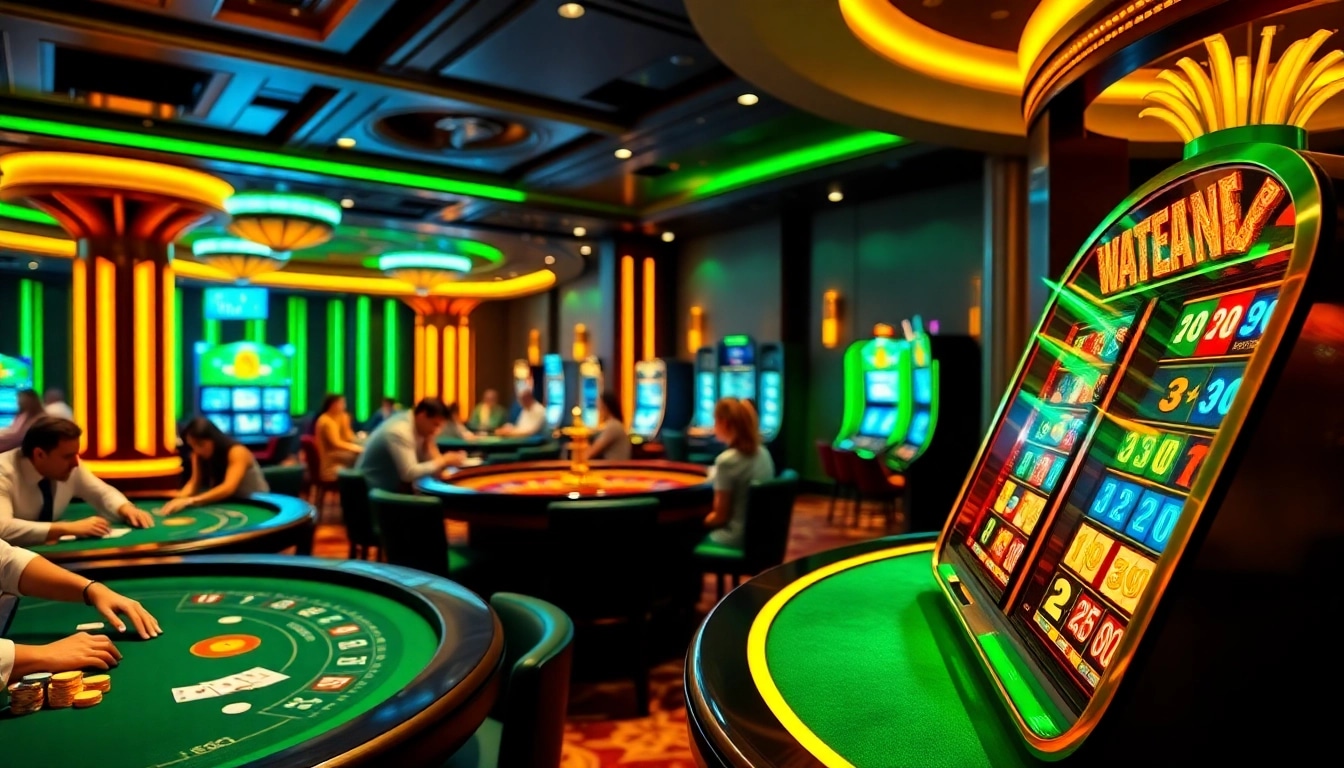 Exciting gameplay at 8day.cn.com casino, showing poker chips and players at a vibrant blackjack table.