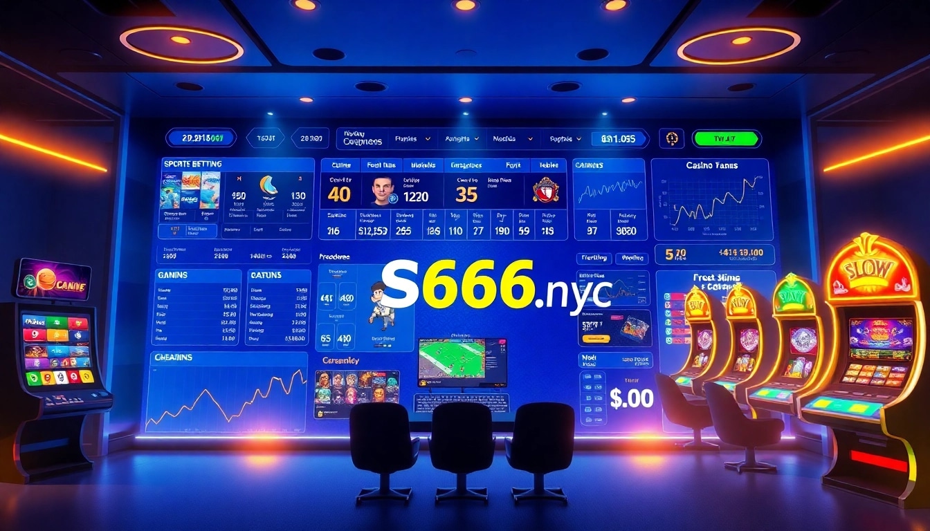 S666.nyc online betting platform showcasing user-friendly interface with sports and casino games.
