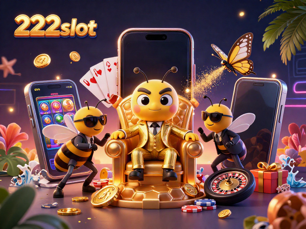 Mainkan slot online di 222slot dengan karakter bos Lebah dan permainan yang menarik.