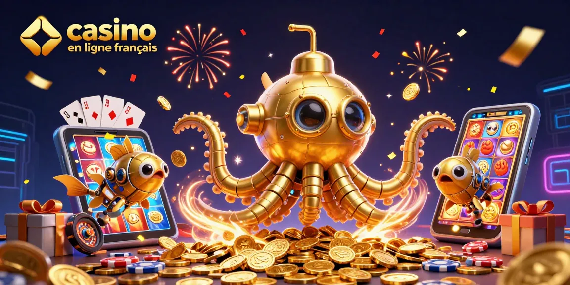 Découvrez le casino en ligne français avec une illustration dynamique montrant des jeux palpitants.