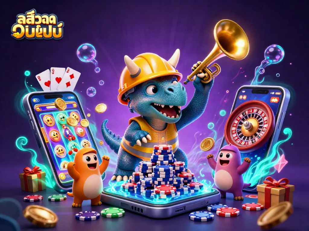หมุนวงล้อสล็อตออนไลน์ ในภาพประกอบ 3 มิติกับเกมสล็อตที่มีความสนุกสนาน