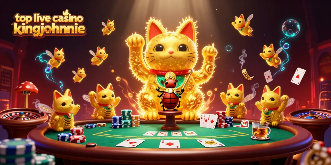 Join the excitement at the top live casino kingjohnnie with vibrant characters and captivating casino elements.