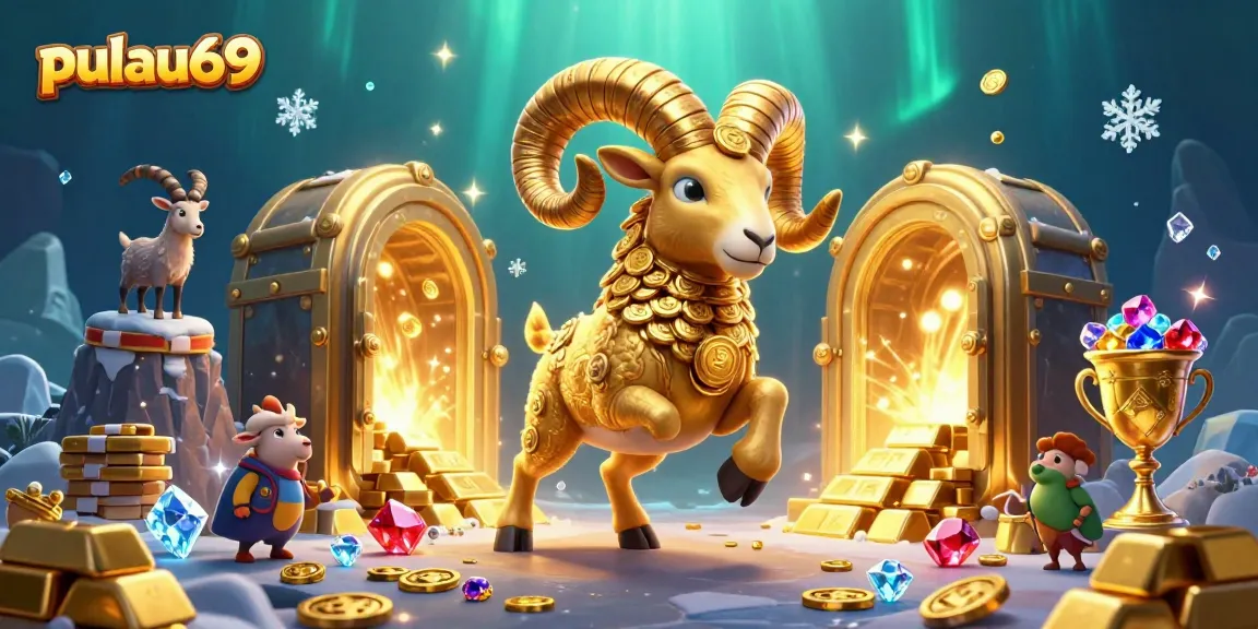 Experience thrilling gameplay at pulau69 with an imaginative casino scene showcasing gold treasures.
