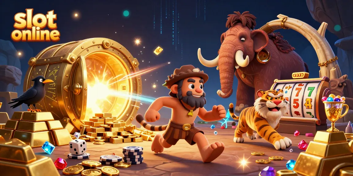Menghadirkan slot online yang seru dengan duo pria gua dan harimau, dikelilingi harta karun di kasino prasejarah!