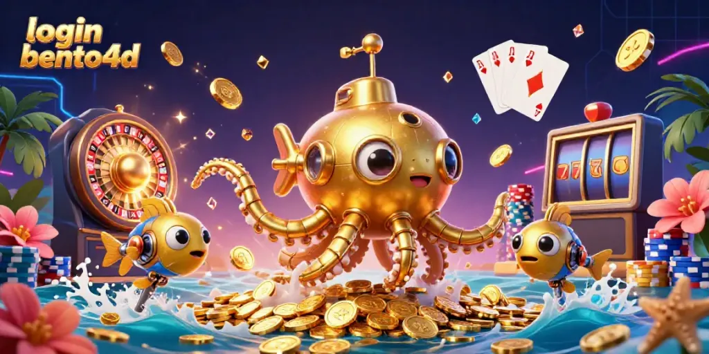 Experience thrilling wins with the login bento4d at a vibrant casino scene featuring iconic games.