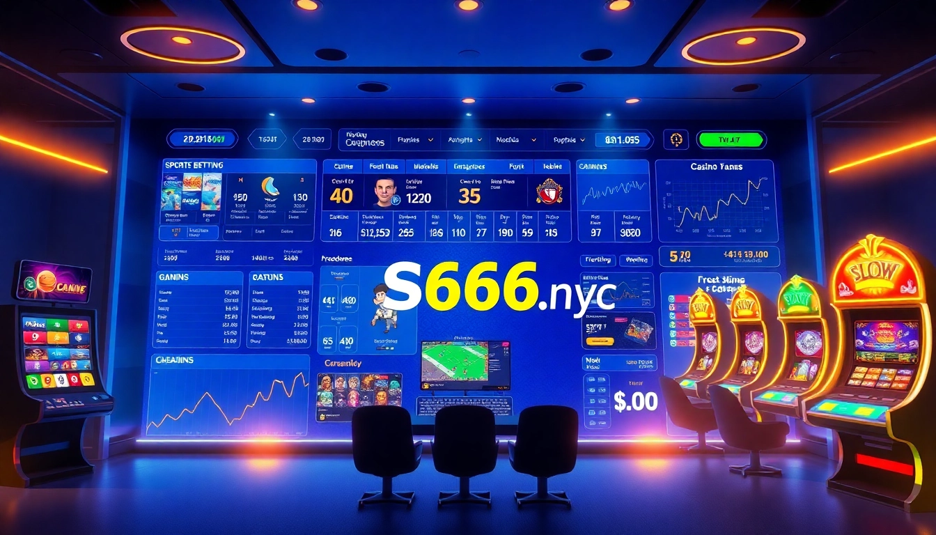 S666.nyc online betting platform showcasing user-friendly interface with sports and casino games.