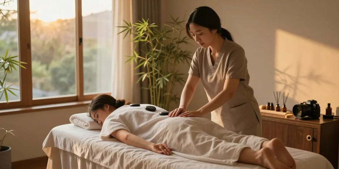 Expert 선릉출장마사지 therapy session in a serene wellness studio atmosphere.