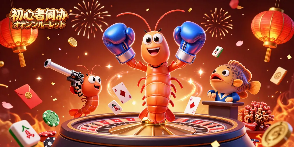 初心者向けオンラインルーレットでスリリングなルーレットゲームを楽しむエネルギッシュなキャラクターたち