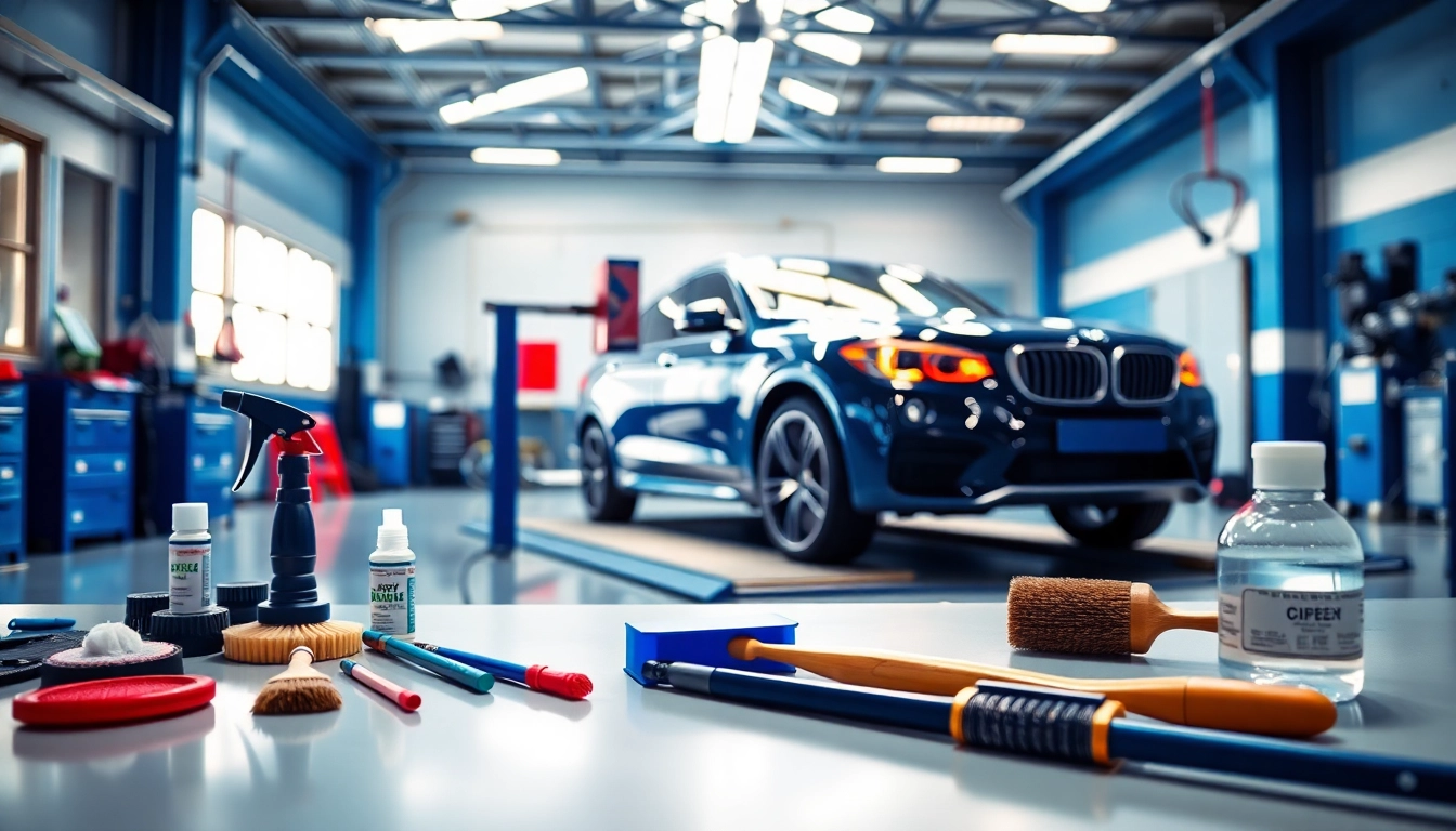 Expert auto detailing Cleveland TN showcased in a professional garage environment.