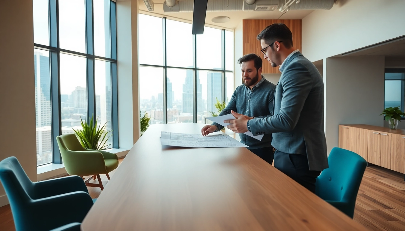 Engage with expert Architectural consultation Boston in a modern office setting featuring collaborative design elements.