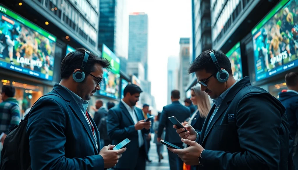 Engaging scene showcasing online sportsbooks India with people actively placing bets and enjoying sports.