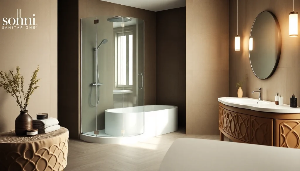 Die sanitären Produkte von sonni sanitär GmbH in einem eleganten Badezimmer-Design.