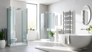 Entdecken Sie hochwertige Produkte von sonni sanitär GmbH in einem eleganten Badezimmerdisplay.