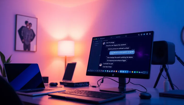 Engaging sex chat ai experience on a sleek digital interface with warm lighting.