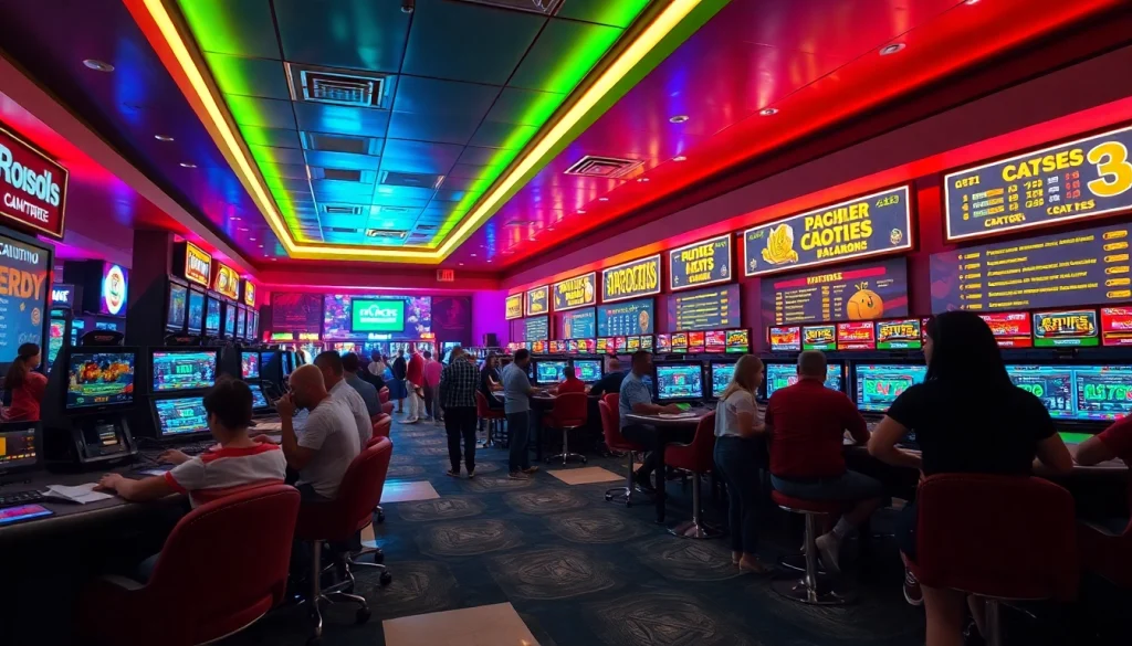 Explore a casa de apostas regulamentada com gráficos interativos e jogadores felizes.