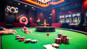 Experience high-stakes excitement at https://good88k.blog with luxurious casino tables and vibrant poker chips.