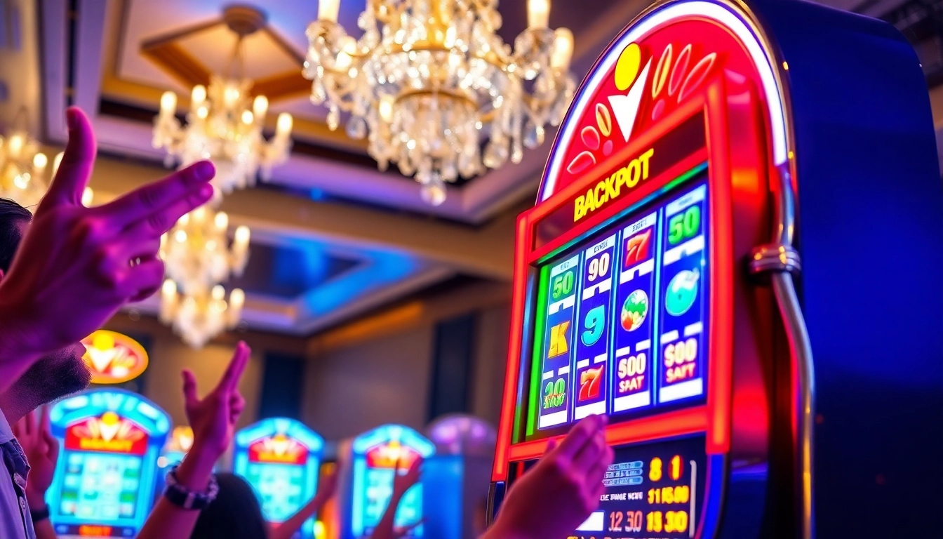 Menangkan situs mpo casino dengan suasana kasino yang meriah dan slot mesin yang berwarna-warni.