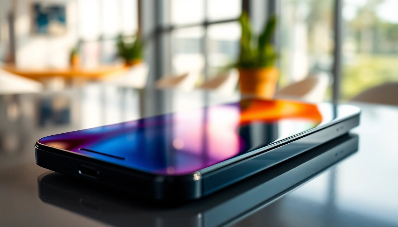 Revealing iPhone 14 Pro Max precio in a stylish modern workspace setting with natural lighting.