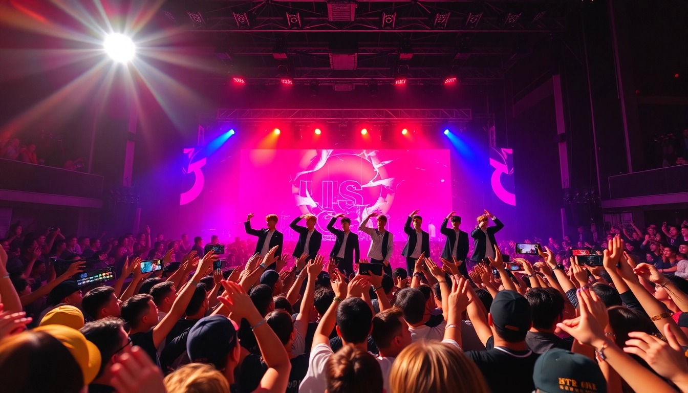 Captivating BTS news moment with the band performing passionately live, showcasing energy and fan engagement.