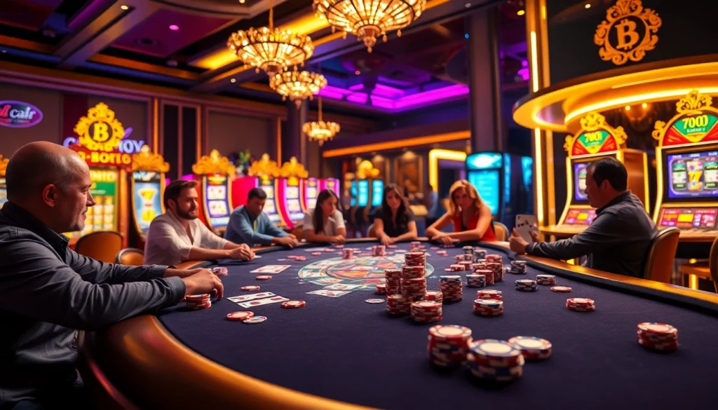 Experience the excitement of poker at rikvip368.com with vibrant chips and luxury casino ambiance.